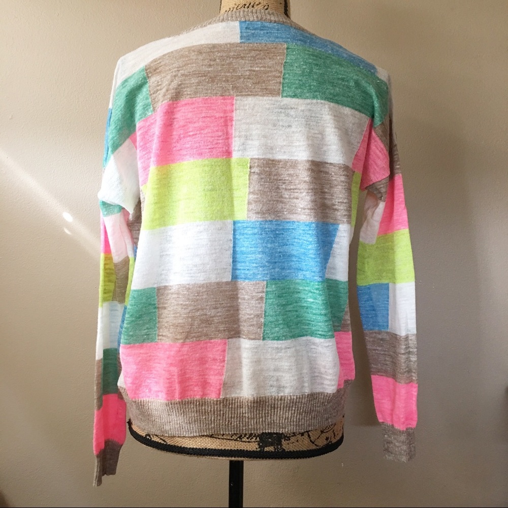 Madewell Colorblock Crew Neck Sweater | EUC - Picture 3 of 5